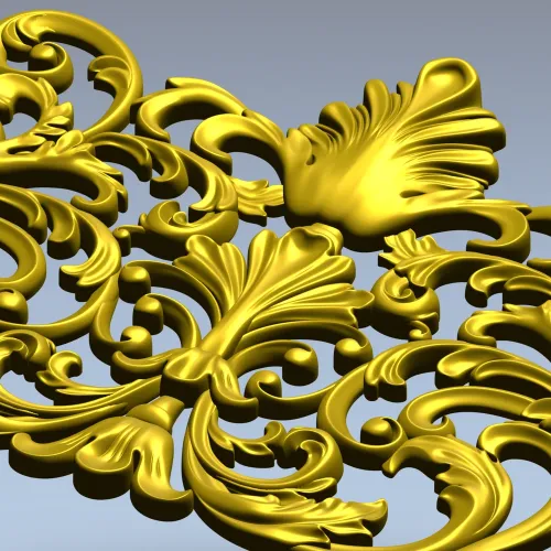 Акантовый картуш Лоренцо - 3D модель STL для ЧПУ