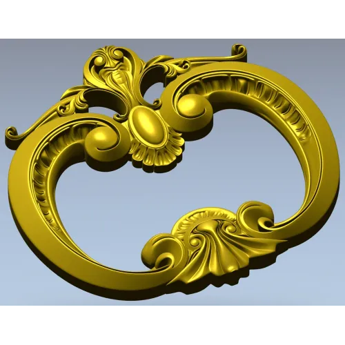 Рокайльный картуш - 3D модель STL для ЧПУ