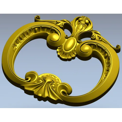 Рокайльный картуш - 3D модель STL для ЧПУ