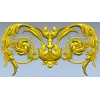 Rococo Floral Cartouche STL for CNC