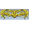 Rococo Floral Cartouche STL for CNC