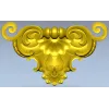 Baroque Shell Cartouche STL