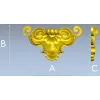 Baroque Shell Cartouche STL