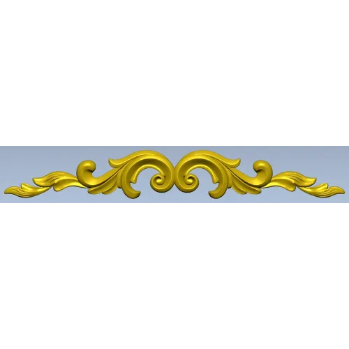 Baroque Acanthus Scroll - STL 3D Model for CNC