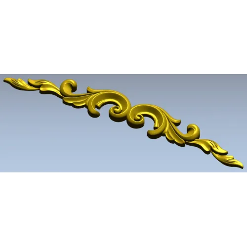 Baroque Acanthus Scroll - STL 3D Model for CNC