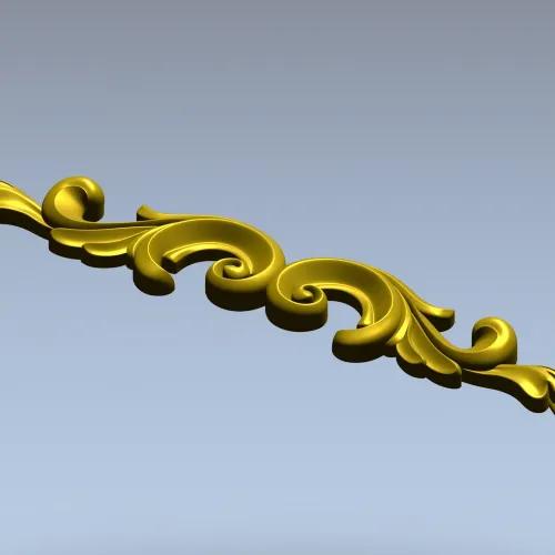 Baroque Acanthus Scroll - STL 3D Model for CNC