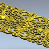Acanthus Filigree Ornamental Panel - STL 3D Model for CNC