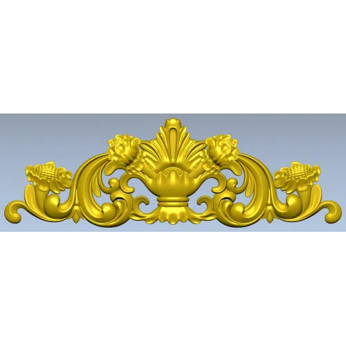 Baroque Acanthus Cartouche - 3D STL for CNC