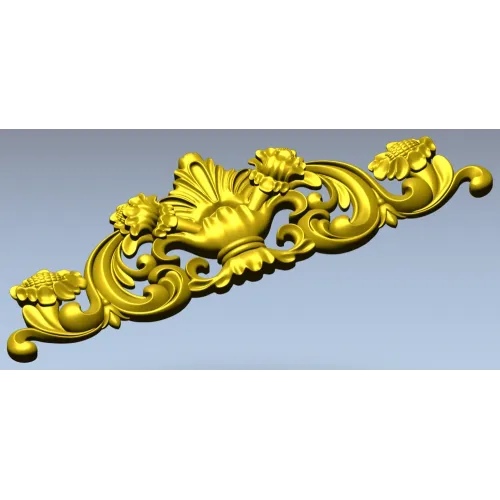 Baroque Acanthus Cartouche - 3D STL for CNC