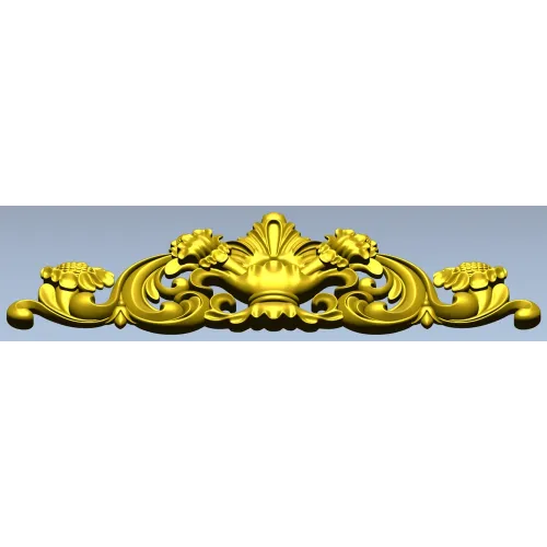 Baroque Acanthus Cartouche - 3D STL for CNC