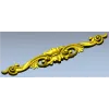 Горизонтальная резная накладка в стиле рококо - STL для ЧПУ