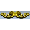 Акантовая горизонтальная накладка "Лира" - stl модель для ЧПУ