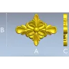 Floral Diamond Rosette - 3D STL Model for CNC