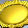 Овальный картуш "Солярис" - 3D модель STL для ЧПУ