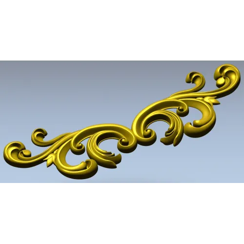 Baroque Acanthus Scroll STL for CNC Milling