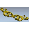 Baroque Acanthus Scroll STL for CNC Milling