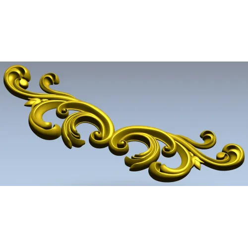 Baroque Acanthus Scroll STL for CNC Milling