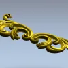 Baroque Acanthus Scroll STL for CNC Milling