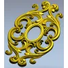 Овальный картуш в стиле рокайль - 3D STL для ЧПУ
