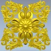 Розетка "Барочная флора"