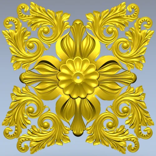 Розетка "Барочная флора"