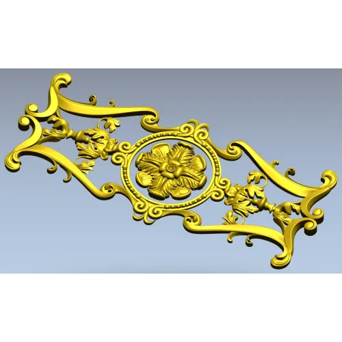 Розетта-виньетка для фрезерной резьбы - stl модель