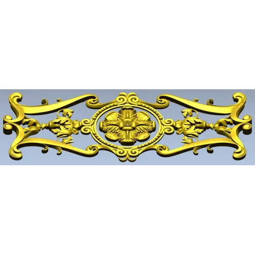 Розетта-виньетка для фрезерной резьбы - stl модель