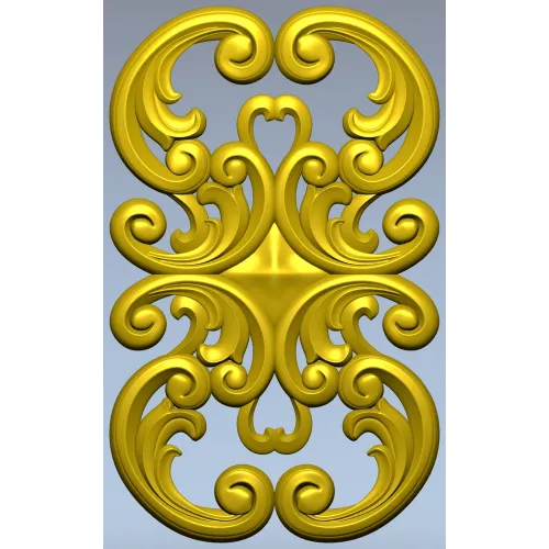 Aurelia Scroll Cartouche - STL 3D model for CNC