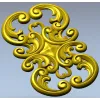 Aurelia Scroll Cartouche - STL 3D model for CNC