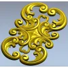 Aurelia Scroll Cartouche - STL 3D model for CNC