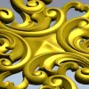 Aurelia Scroll Cartouche - STL 3D model for CNC