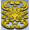 Aurelia Scroll Cartouche - STL 3D model for CNC