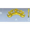 Regal Acanthus Crest - STL 3D model for CNC