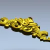 Барочная накладка "Флора" - 3D модель STL для ЧПУ