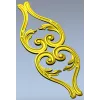 Lyrical Acanthus Drop - STL 3D model for CNC milling