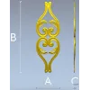 Lyrical Acanthus Drop - STL 3D model for CNC milling