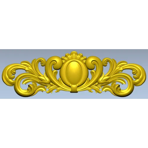 Ornamental Oval Cartouche STL for CNC