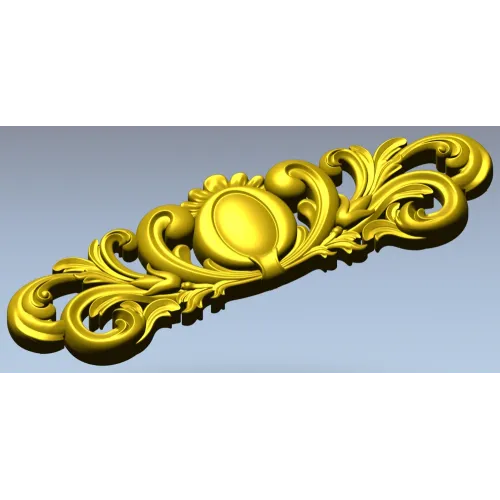 Ornamental Oval Cartouche STL for CNC