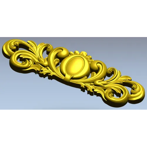 Ornamental Oval Cartouche STL for CNC