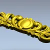 Ornamental Oval Cartouche STL for CNC