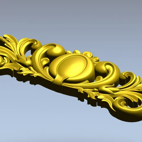 Ornamental Oval Cartouche STL for CNC
