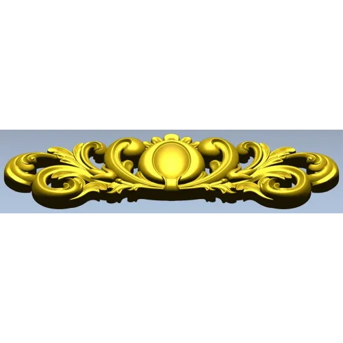 Ornamental Oval Cartouche STL for CNC