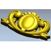 Декоративный картуш с овальным медальоном - STL для ЧПУ