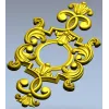 Рокайльный картуш в стиле рококо - 3D модель STL для ЧПУ