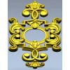 Рокайльный картуш в стиле рококо - 3D модель STL для ЧПУ