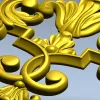 Baroque Acanthus Cartouche - STL 3D model for CNC milling