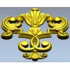 Baroque Acanthus Cartouche - STL 3D model for CNC milling