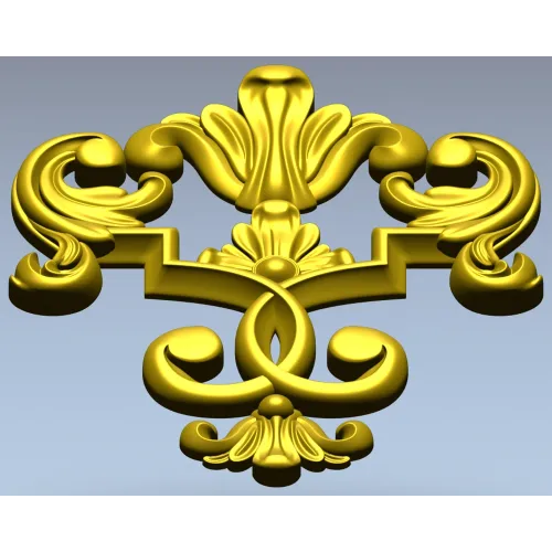 Baroque Acanthus Cartouche - STL 3D model for CNC milling