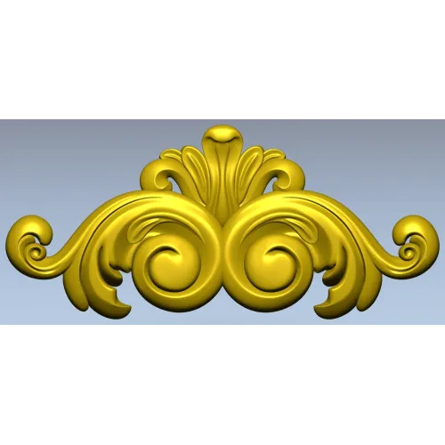 Rococo Acanthus Decorative STL for CNC