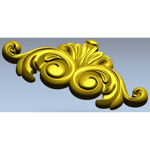 Rococo Acanthus Decorative STL for CNC